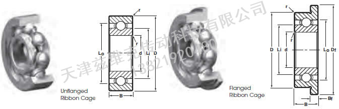 NHBB SSL-1910X 深溝球軸承圖紙