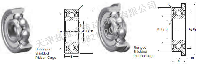 NHBB SSL-1910X 深溝球軸承圖紙