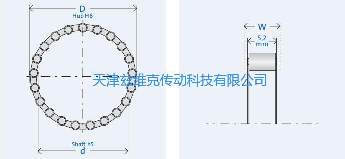 GMNRL470-4單向軸承圖紙