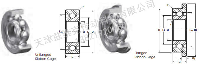 NHBB SSR-1030X 深溝球軸承圖紙